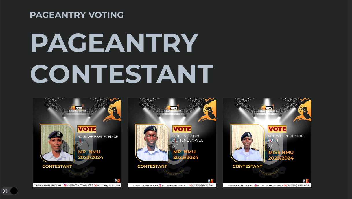 NMU online voting